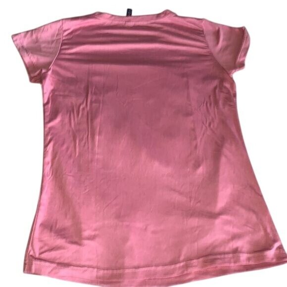 Pink Graphic Tee With "Beautiful" Print & Leopard Accents By Emme Jordan Soft Po - Picture 4 of 7